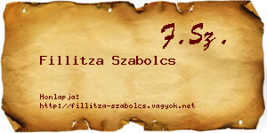 Fillitza Szabolcs névjegykártya